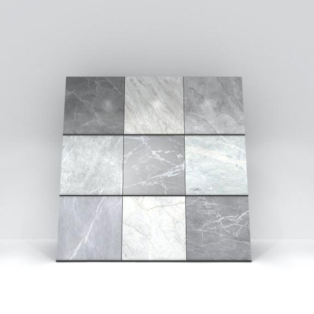 Présentoirs d'échantillons de pierre de carrelage